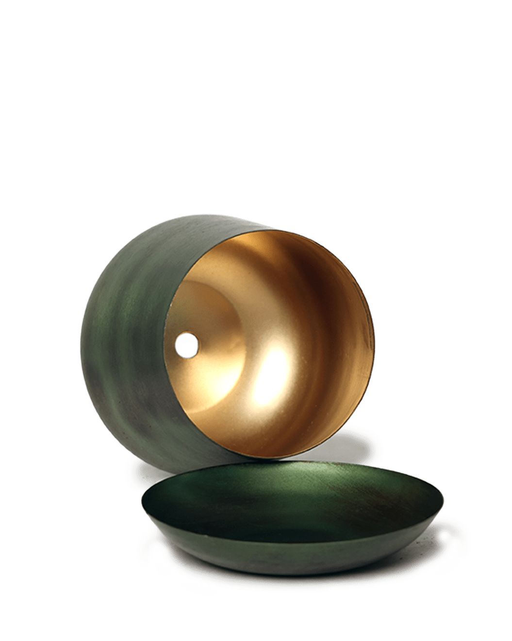 Joe Metal Pot With Drainage Hole | 3 & 5 inch - Chive Ceramics Studio - Pots - Chive Ceramics Studio