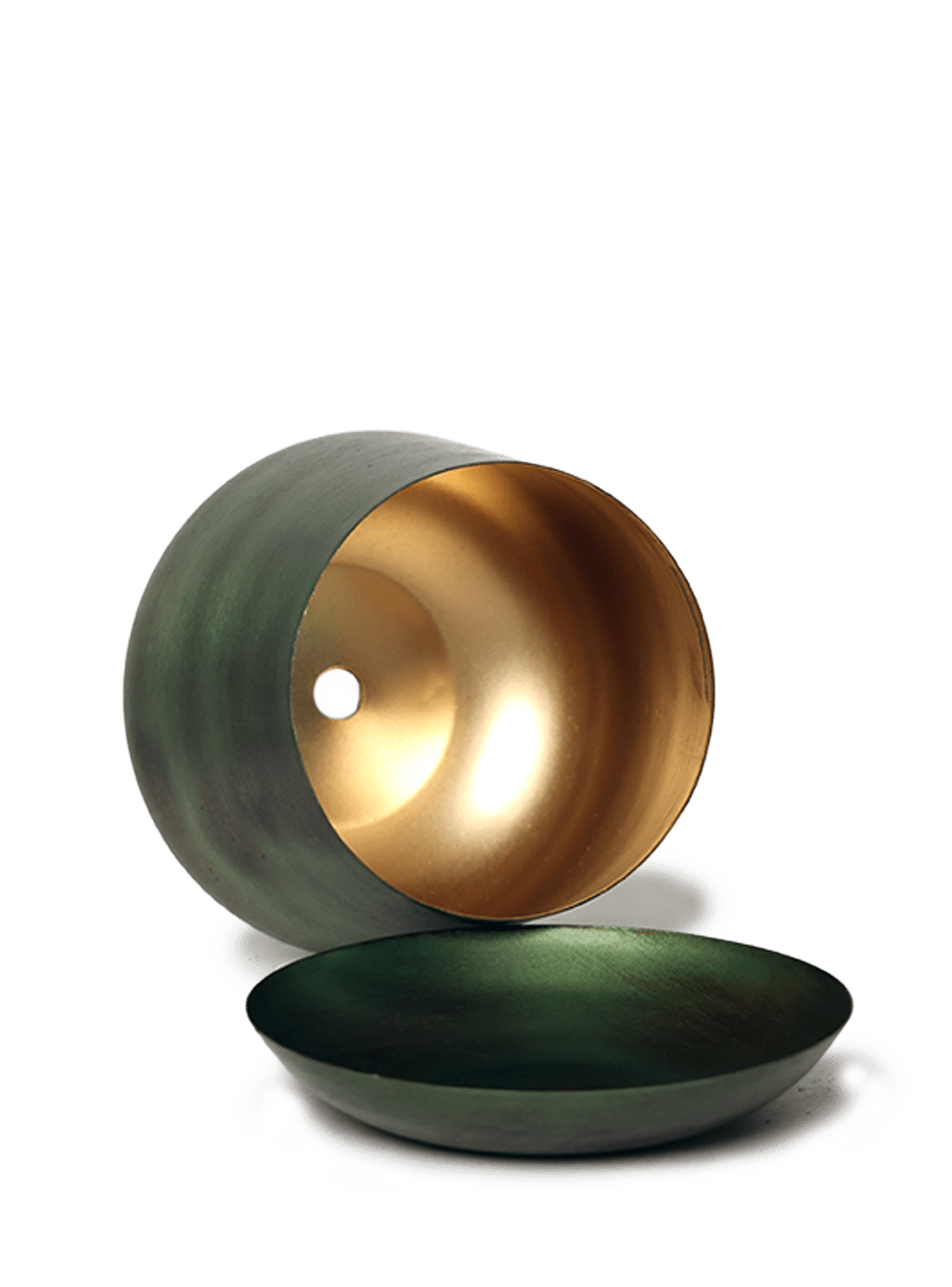 Joe Metal Pot With Drainage Hole | 3 & 5 inch - Chive Ceramics Studio - Pots - Chive Ceramics Studio