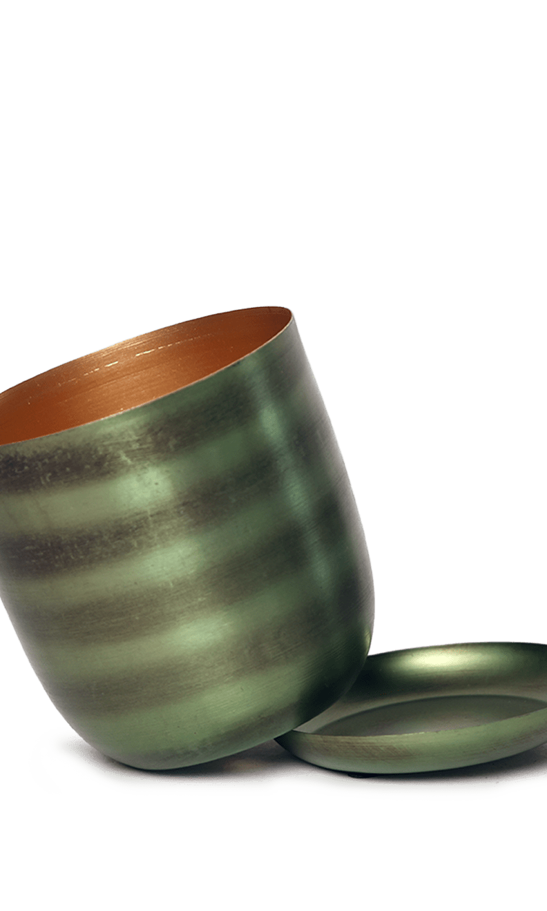 Joe Metal Pot With Drainage Hole | 3 & 5 inch - Chive Ceramics Studio - Pots - Chive Ceramics Studio