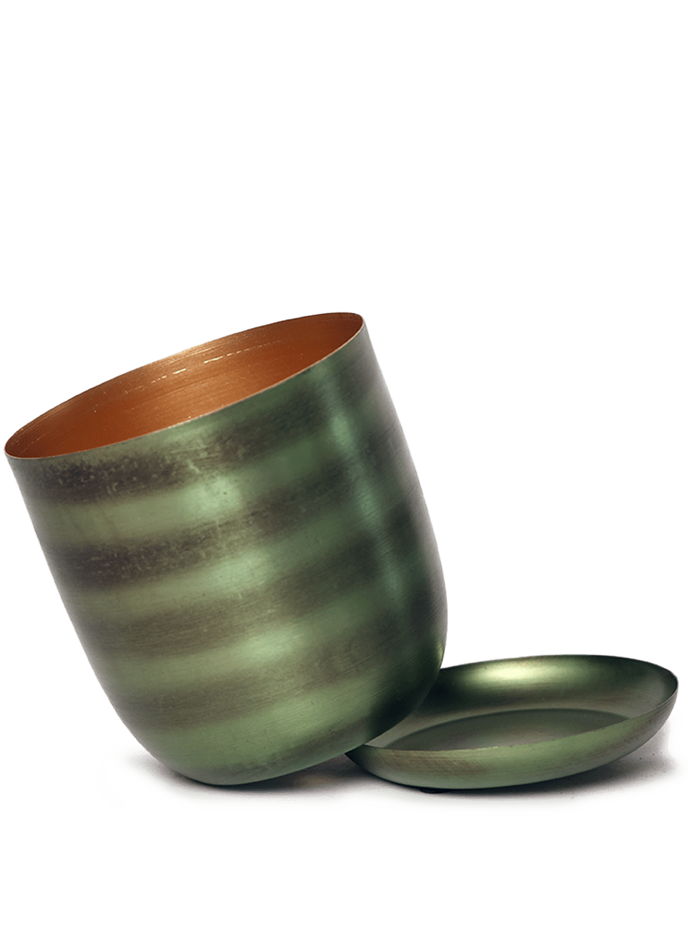 Joe Metal Pot With Drainage Hole | 3 & 5 inch - Chive Ceramics Studio - Pots - Chive Ceramics Studio