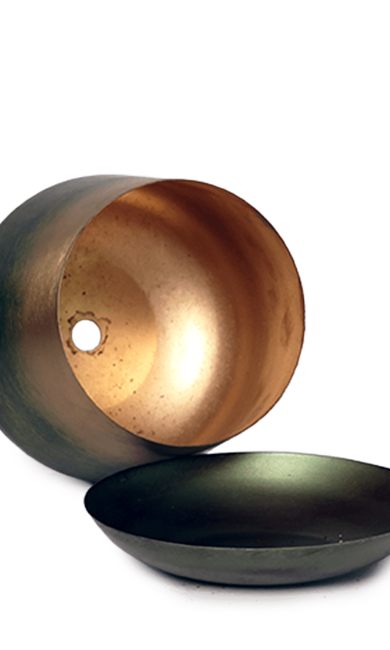 Joe Metal Pot With Drainage Hole | 3 & 5 inch - Chive Ceramics Studio - Pots - Chive Ceramics Studio