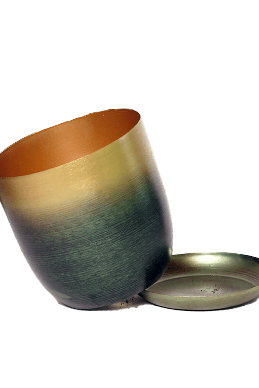 Joe Metal Pot With Drainage Hole | 3 & 5 inch - Chive Ceramics Studio - Pots - Chive Ceramics Studio