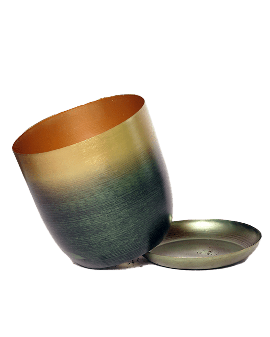 Joe Metal Pot With Drainage Hole | 3 & 5 inch - Chive Ceramics Studio - Pots - Chive Ceramics Studio