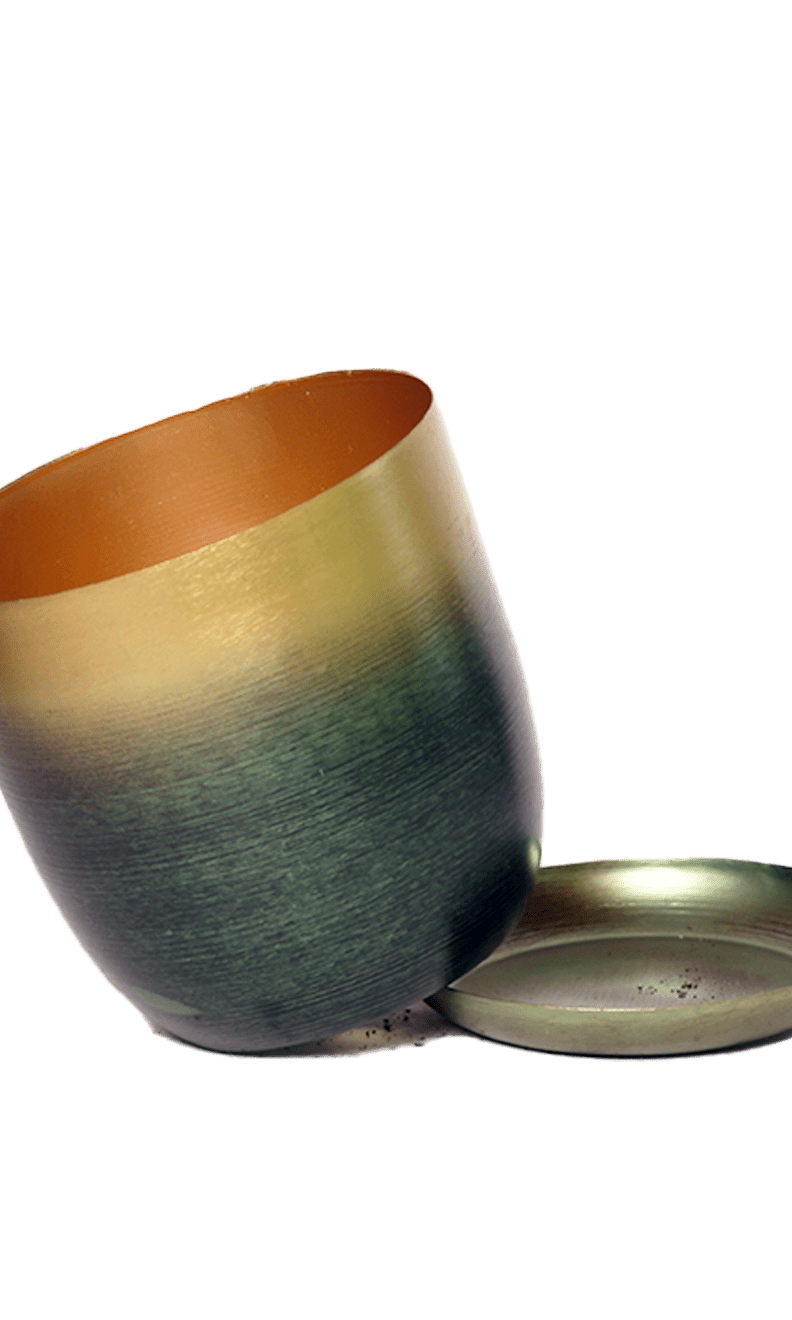 Joe Metal Pot With Drainage Hole | 3 & 5 inch - Chive Ceramics Studio - Pots - Chive Ceramics Studio