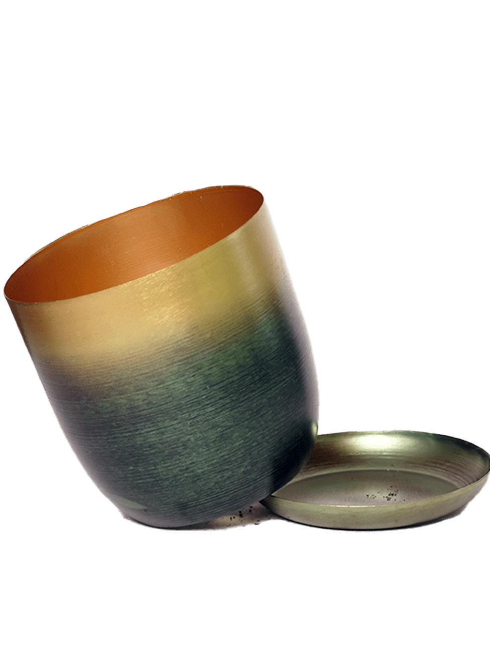 Joe Metal Pot With Drainage Hole | 3 & 5 inch - Chive Ceramics Studio - Pots - Chive Ceramics Studio