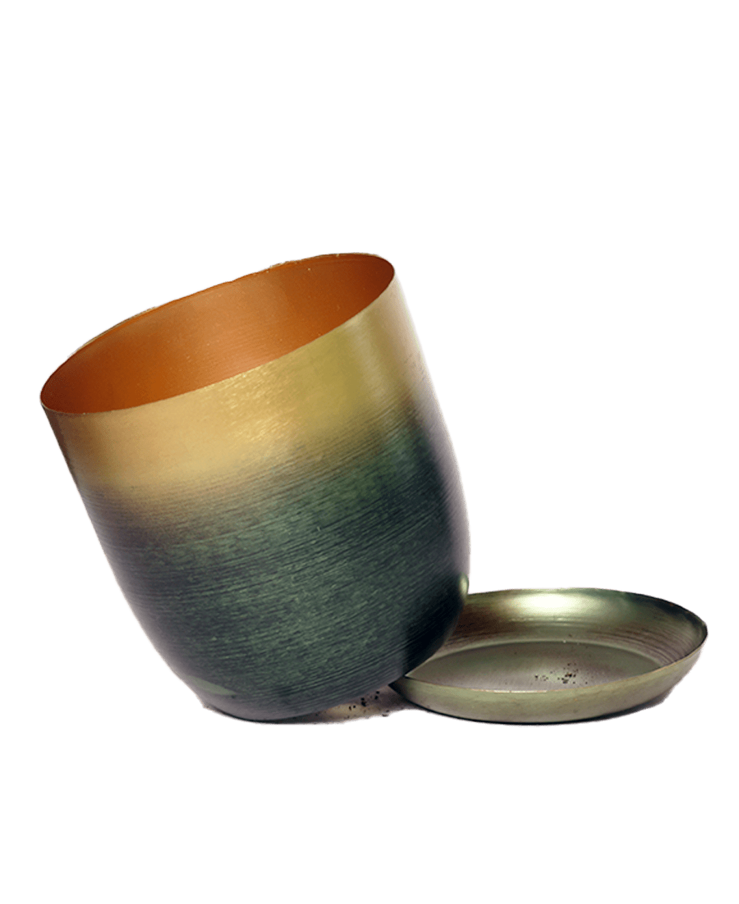 Joe Metal Pot With Drainage Hole | 3 & 5 inch - Chive Ceramics Studio - Pots - Chive Ceramics Studio