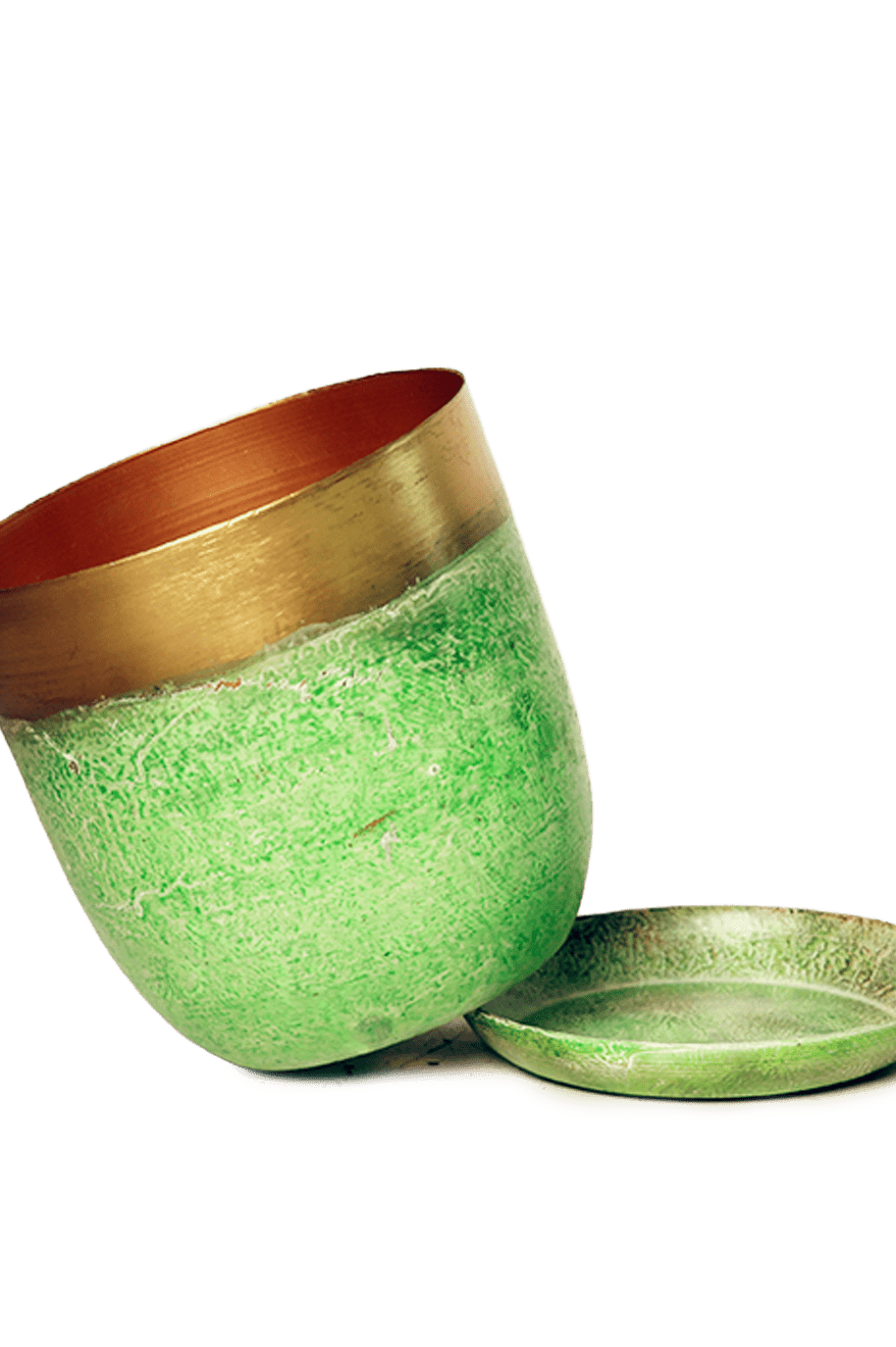Joe Metal Pot With Drainage Hole | 3 & 5 inch - Chive Ceramics Studio - Pots - Chive Ceramics Studio