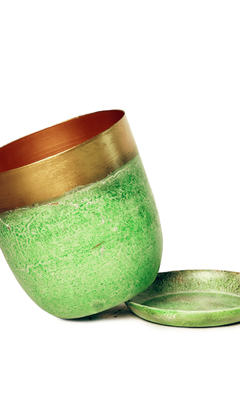 Joe Metal Pot With Drainage Hole | 3 & 5 inch - Chive Ceramics Studio - Pots - Chive Ceramics Studio