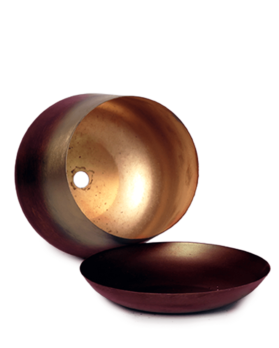 Joe Metal Pot With Drainage Hole | 3 & 5 inch - Chive Ceramics Studio - Pots - Chive Ceramics Studio