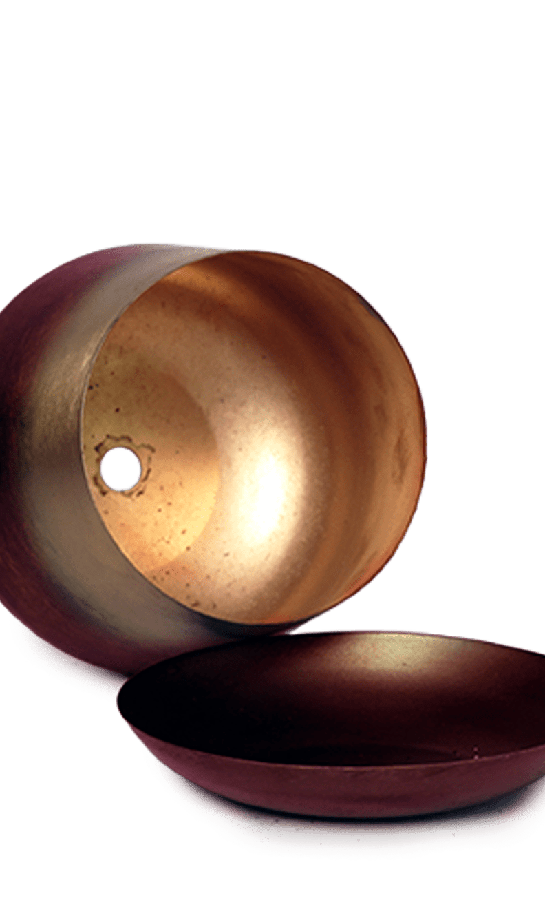 Joe Metal Pot With Drainage Hole | 3 & 5 inch - Chive Ceramics Studio - Pots - Chive Ceramics Studio