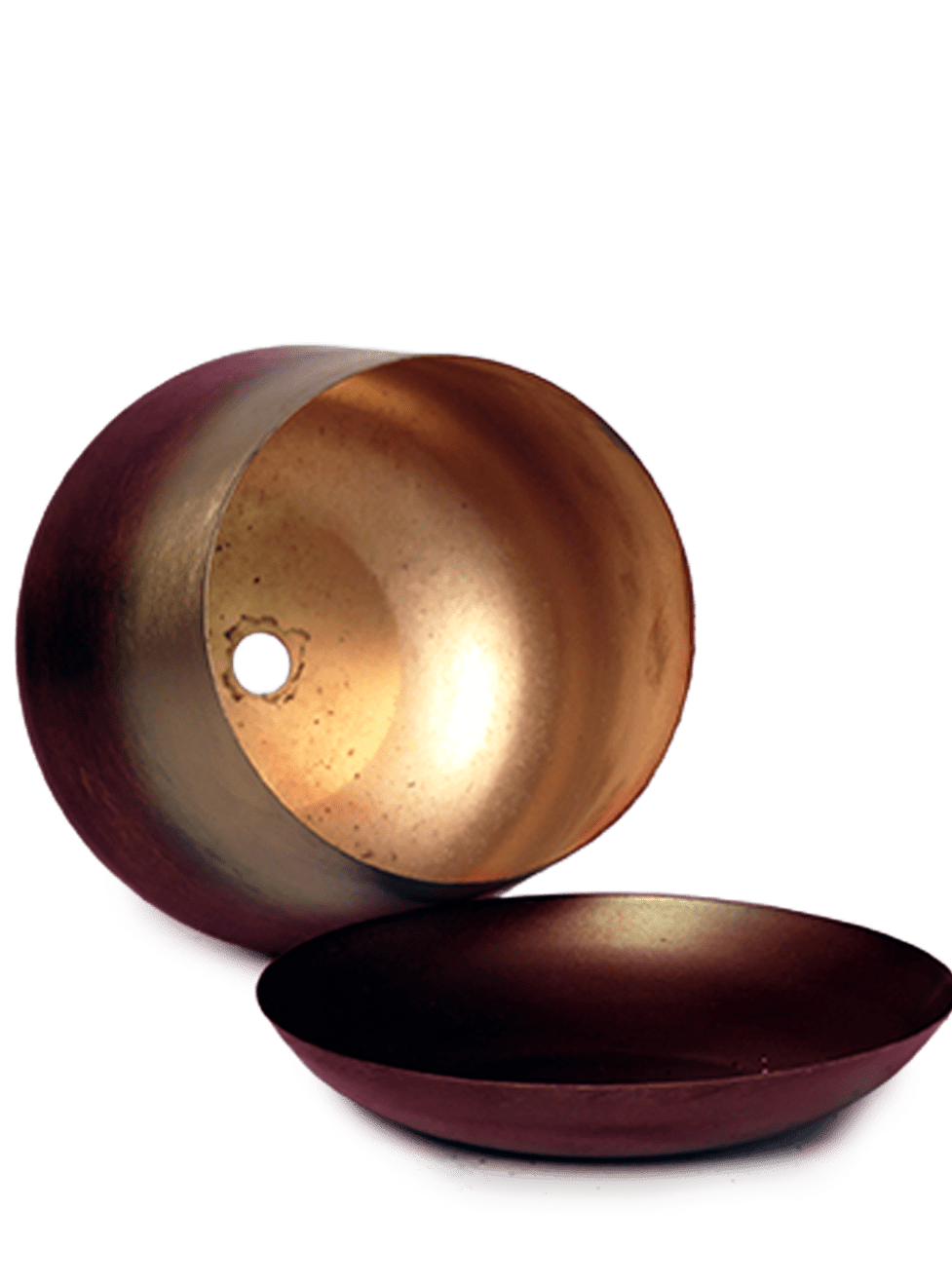 Joe Metal Pot With Drainage Hole | 3 & 5 inch - Chive Ceramics Studio - Pots - Chive Ceramics Studio