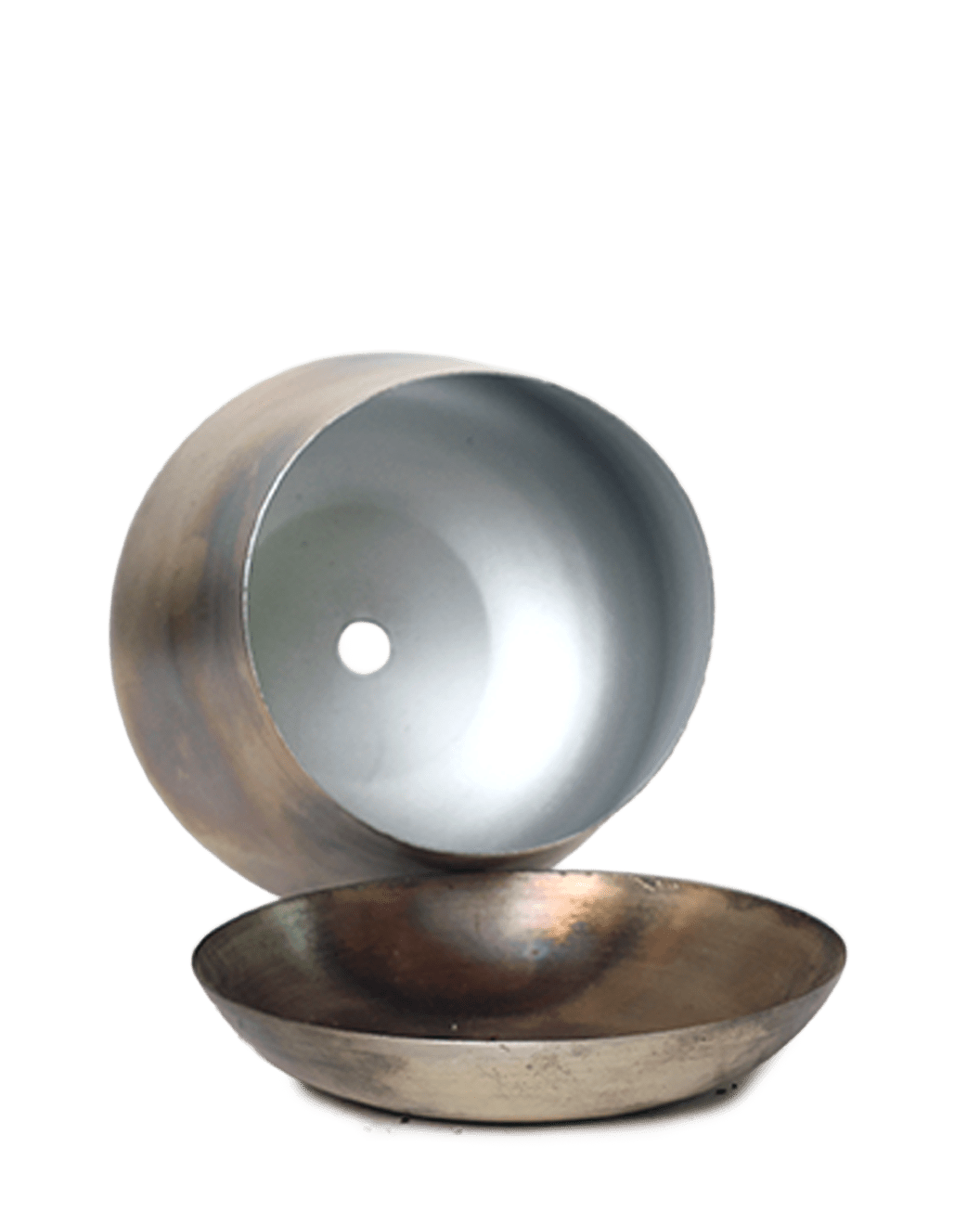 Joe Metal Pot With Drainage Hole | 3 & 5 inch - Chive Ceramics Studio - Pots - Chive Ceramics Studio