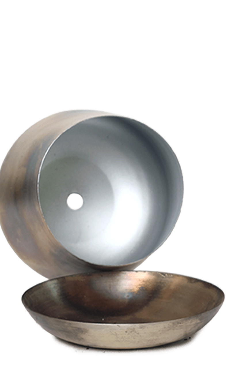 Joe Metal Pot With Drainage Hole | 3 & 5 inch - Chive Ceramics Studio - Pots - Chive Ceramics Studio