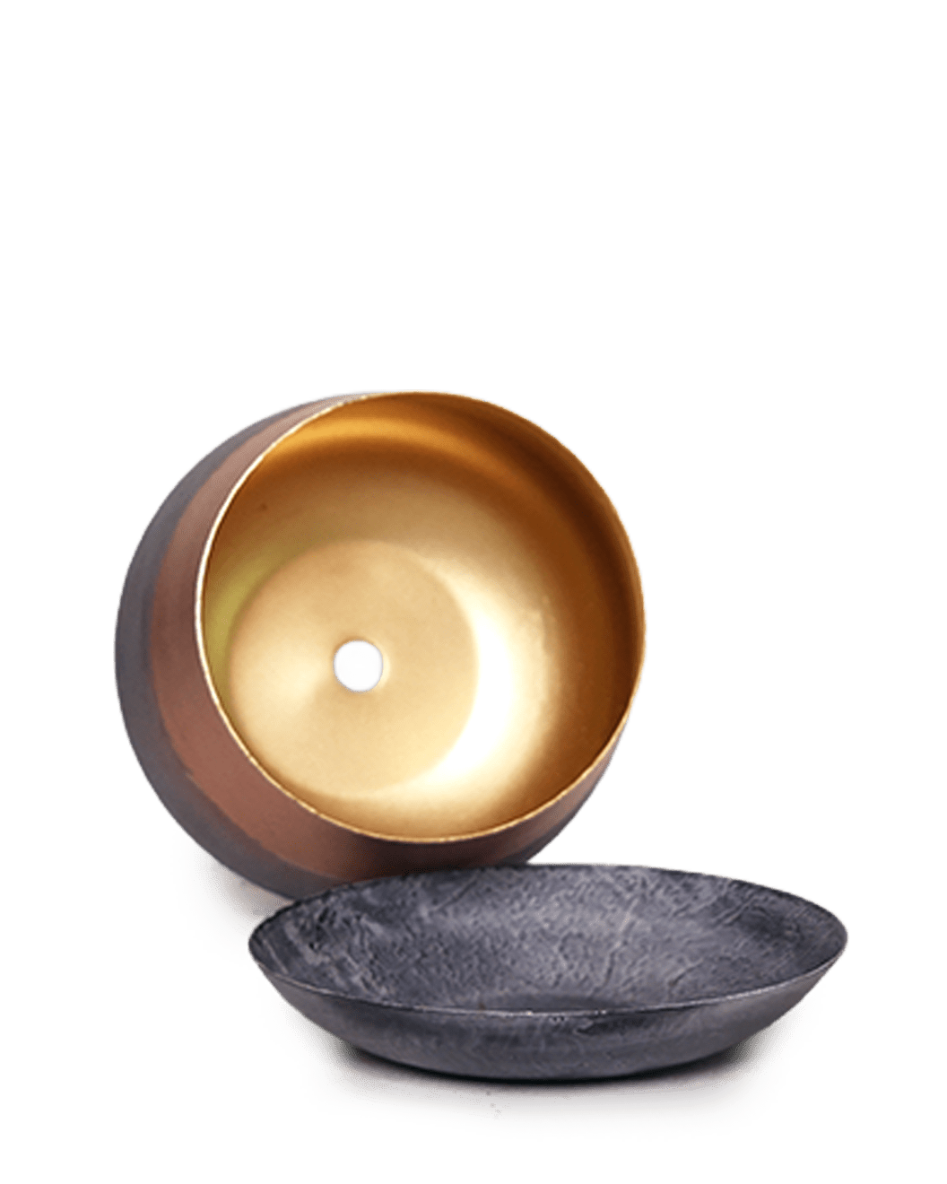 Joe Metal Pot With Drainage Hole | 3 & 5 inch - Chive Ceramics Studio - Pots - Chive Ceramics Studio