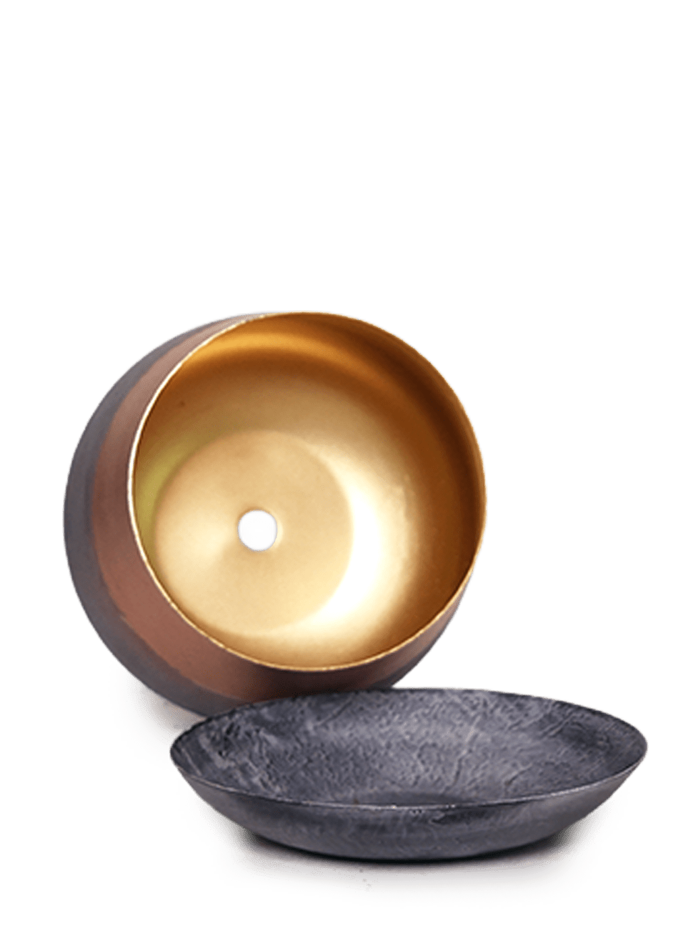 Joe Metal Pot With Drainage Hole | 3 & 5 inch - Chive Ceramics Studio - Pots - Chive Ceramics Studio