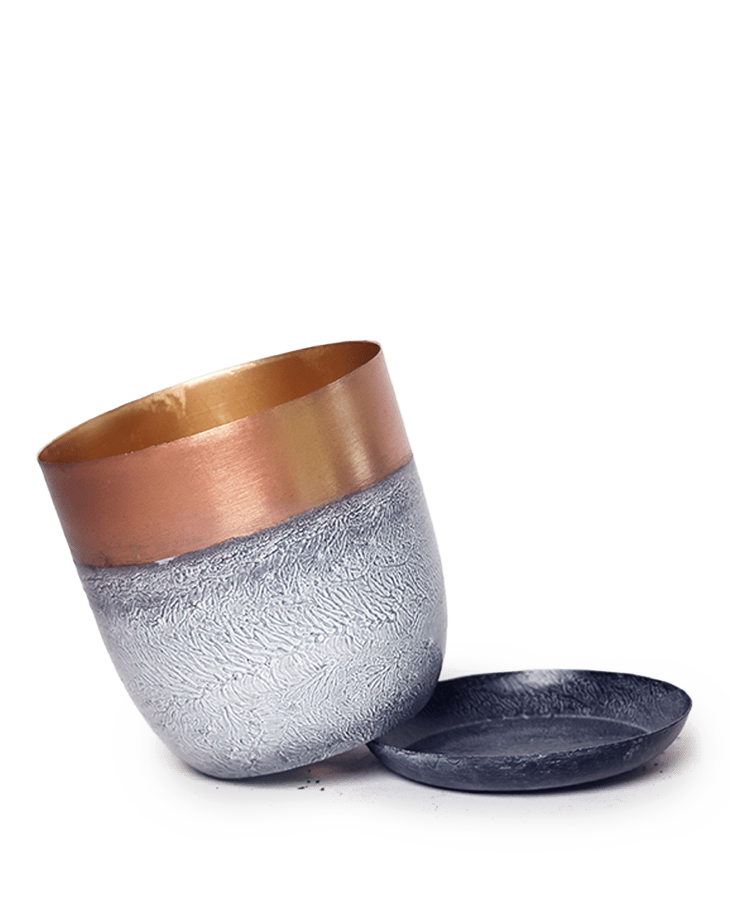 Joe Metal Pot With Drainage Hole | 3 & 5 inch - Chive Ceramics Studio - Pots - Chive Ceramics Studio