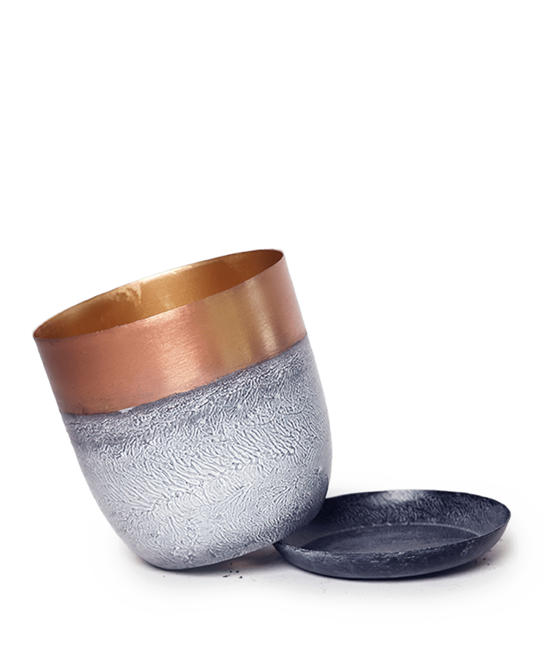 Joe Metal Pot With Drainage Hole | 3 & 5 inch - Chive Ceramics Studio - Pots - Chive Ceramics Studio