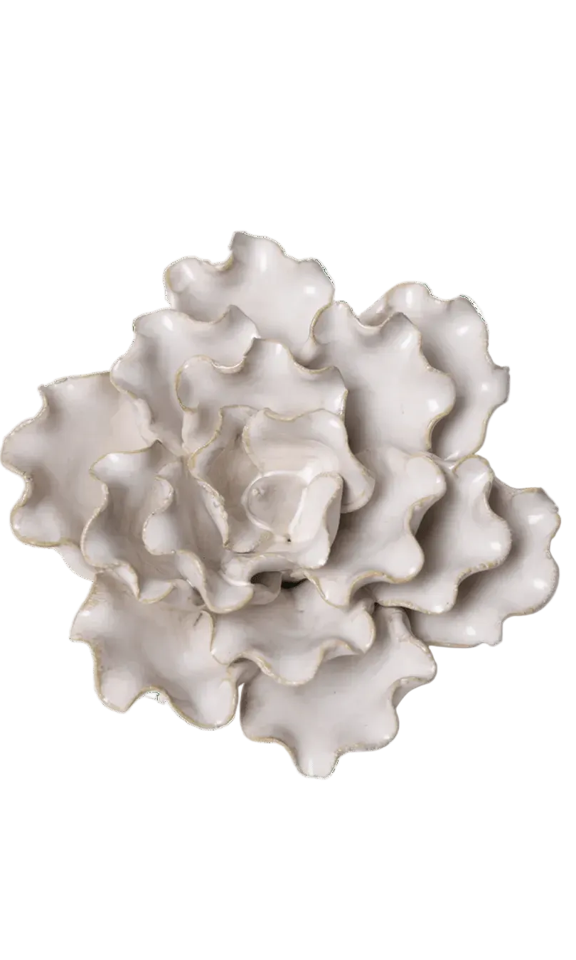 January Birth Flower - Snowdrop ceramic wall flower — Birth Flower Collection — handmade by Chive Studio Toronto