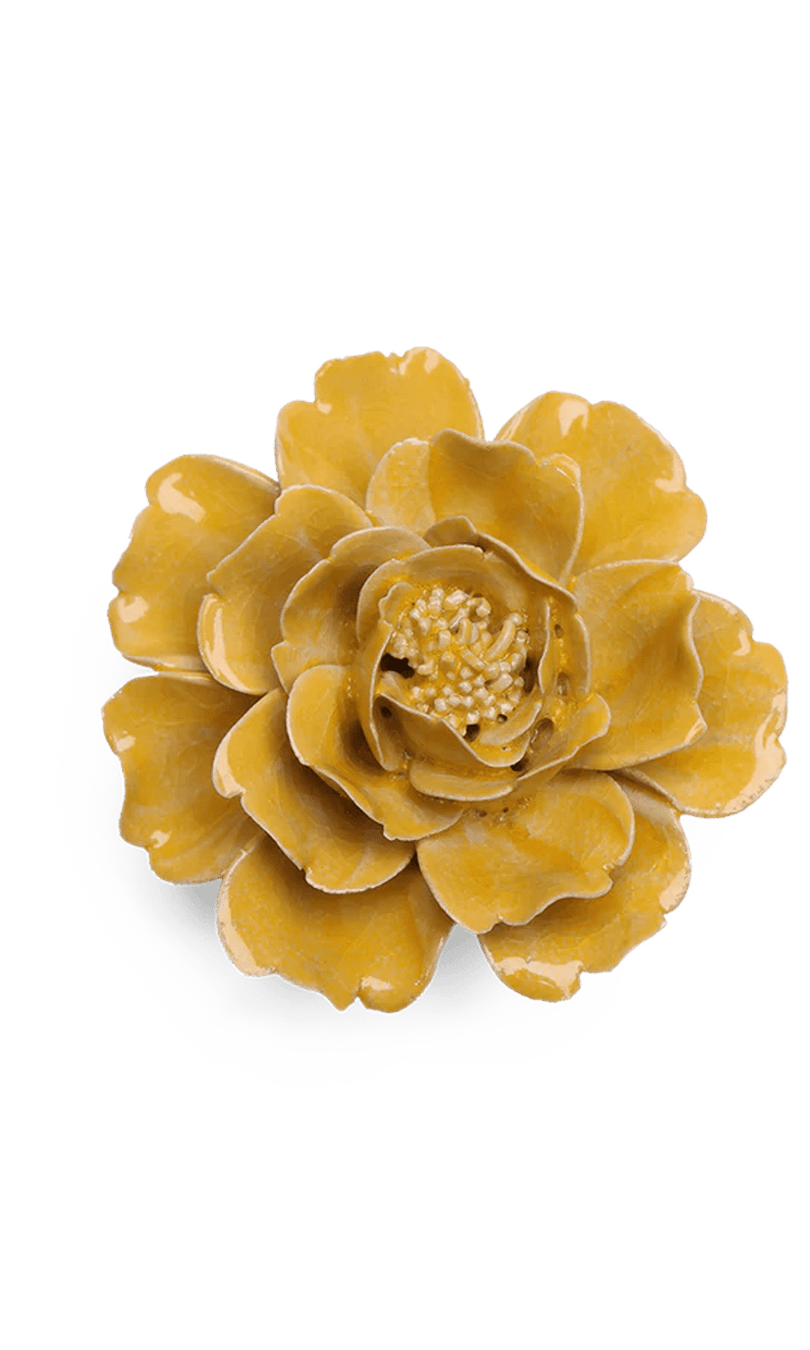 June birth flower rose ceramic wall flower — birth flower collection — Designed by Chive Studio Toronto
