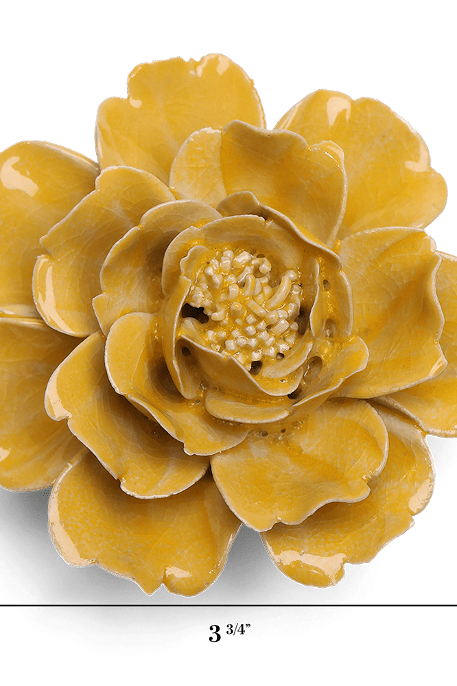 June Birth Flower - Rose ceramic wall flower — Birth Flower Collection — handmade by Chive Studio Toronto