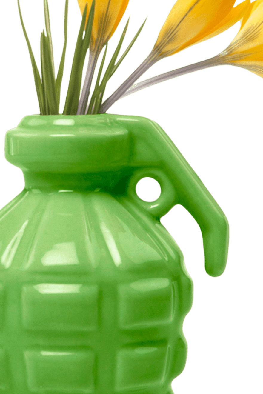 Kapow Ceramic Grenade Flower Vase Unique - Chive Ceramics Studio - Vases - Chive Ceramics Studio