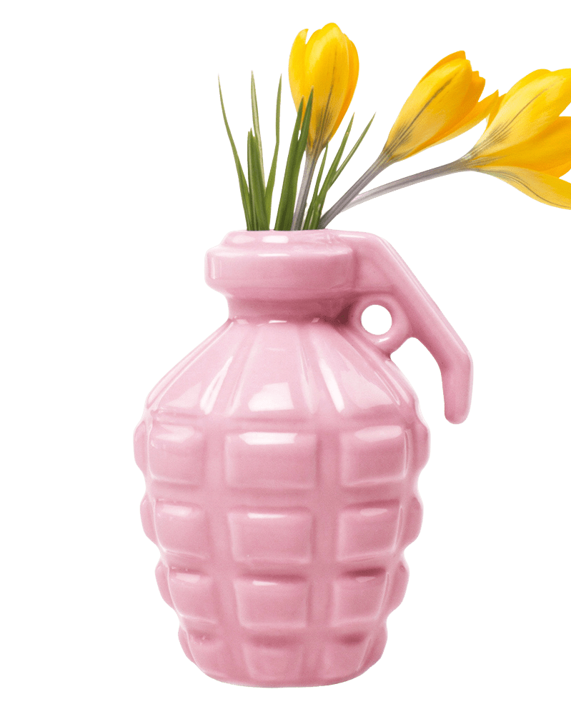 Kapow Ceramic Grenade Flower Vase Unique - Chive Ceramics Studio - Vases - Chive Ceramics Studio