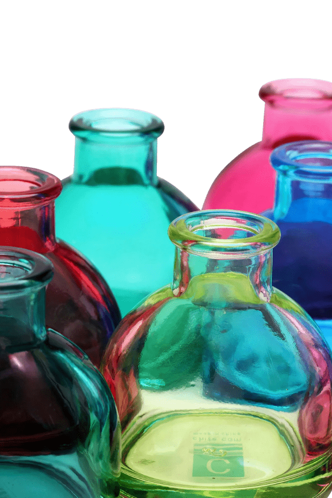 Loft Glass Bud Vase Jewel Tone 10pc Kits - Chive Ceramics Studio - Vases - Chive Ceramics Studio