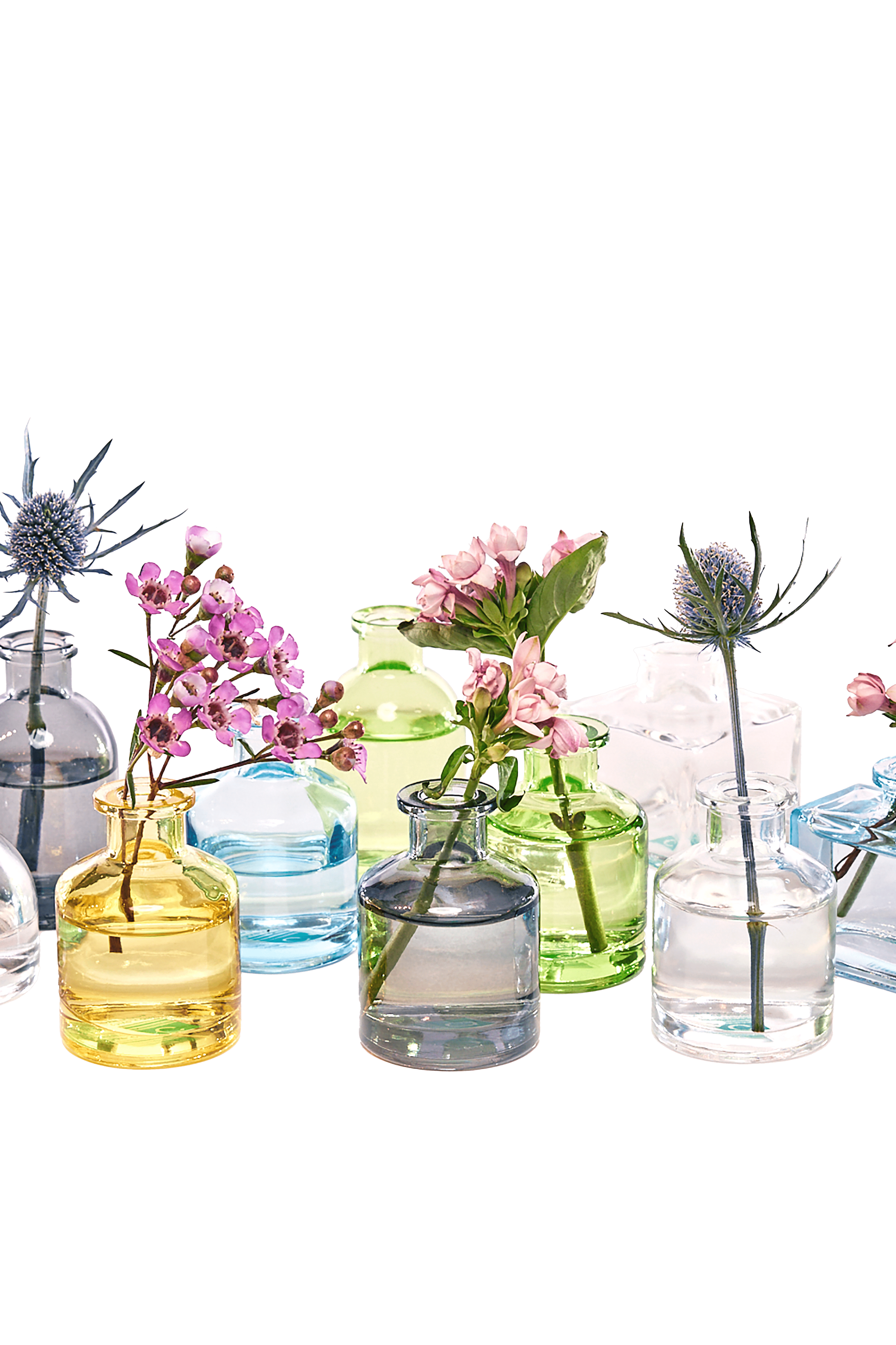 Loft Glass Vintage Bud Vases For Weddings - Chive Ceramics Studio - Vases - Chive Ceramics Studio