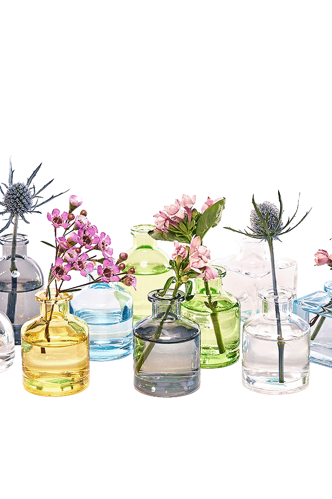 Loft Glass Vintage Bud Vases For Weddings - Chive Ceramics Studio - Vases - Chive Ceramics Studio
