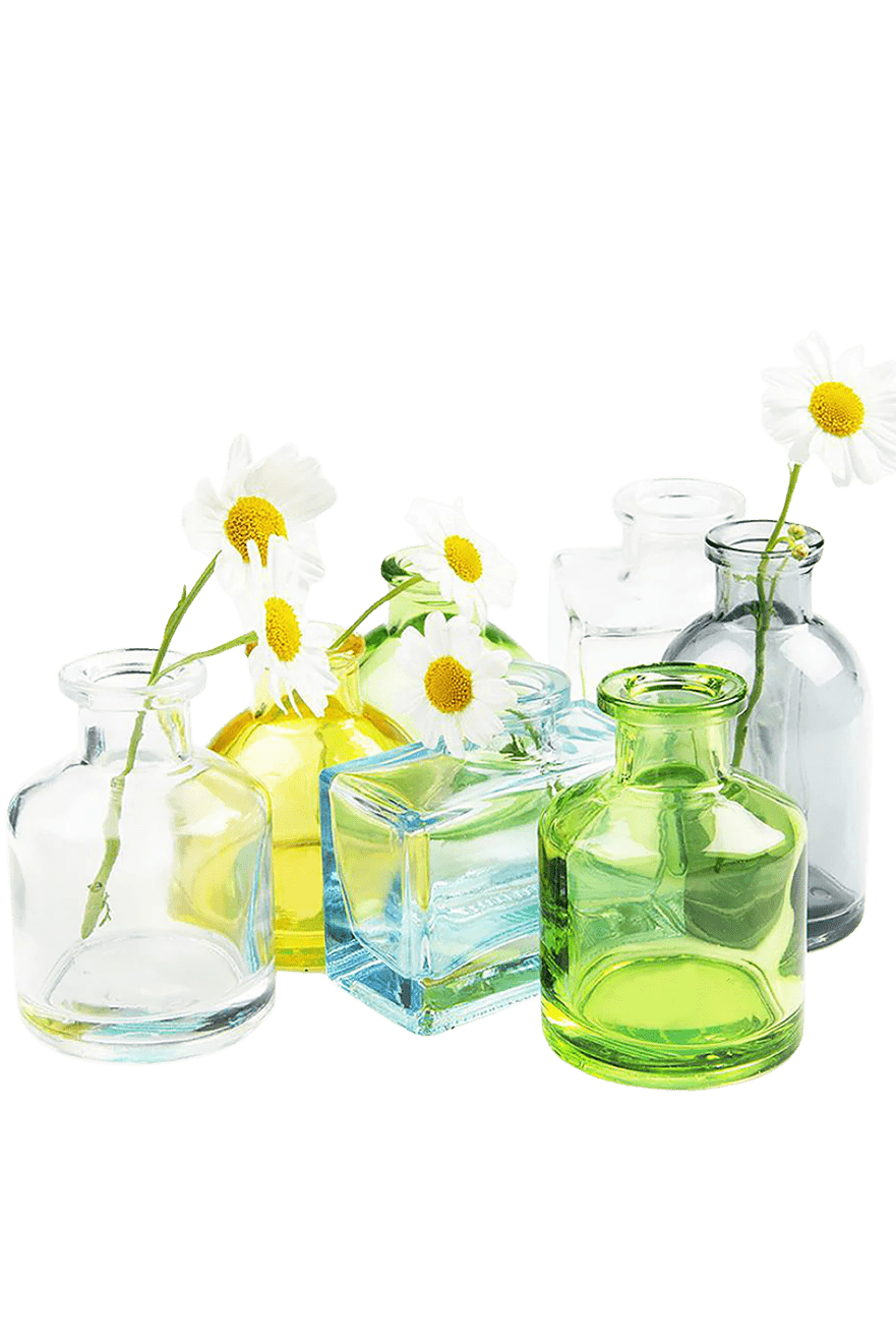 Loft Glass Vintage Bud Vases For Weddings - Chive Ceramics Studio - Vases - Chive Ceramics Studio