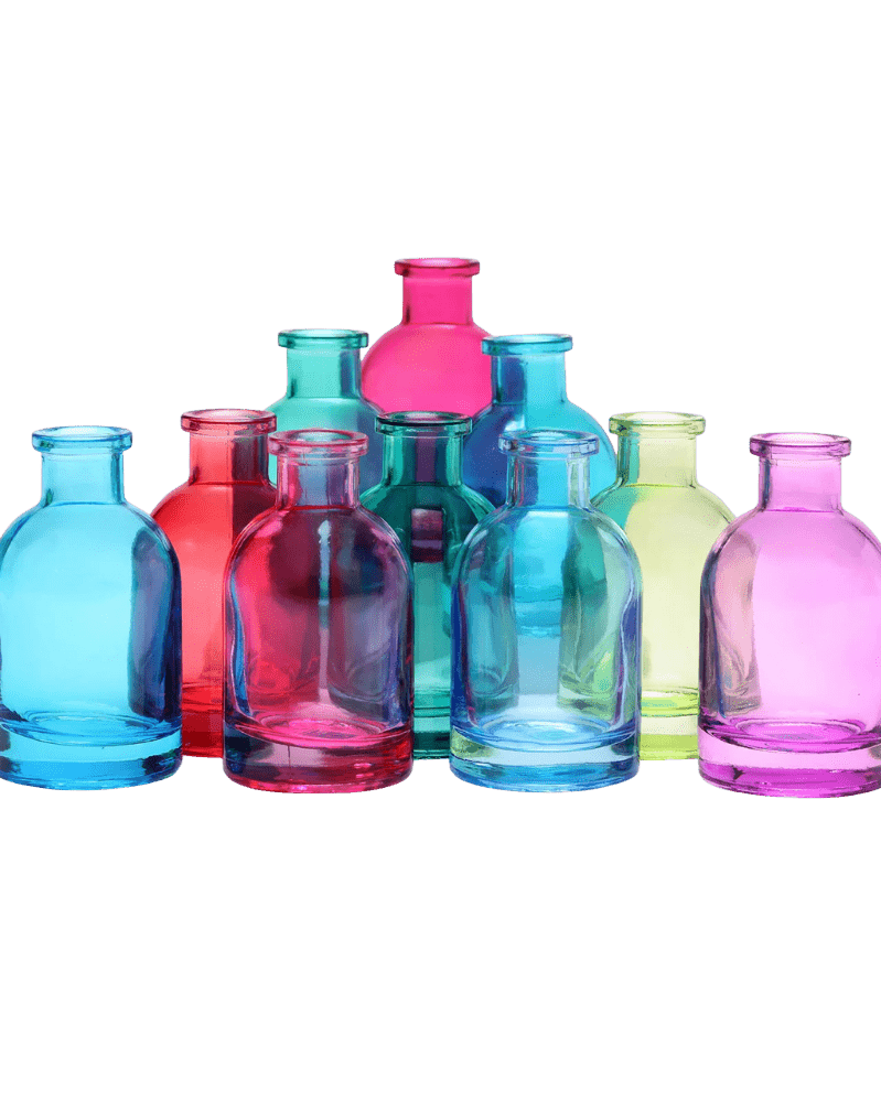 Loft Glass Bud Vase Jewel Tone 10pc Kits - Chive Ceramics Studio - Vases - Chive Ceramics Studio