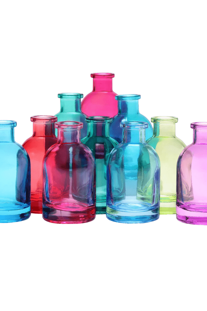 Loft Glass Bud Vase Jewel Tone 10pc Kits - Chive Ceramics Studio - Vases - Chive Ceramics Studio