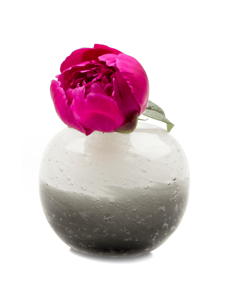 Ligne Glass Modern Flower Vase - Chive Ceramics Studio - Vases - Chive Ceramics Studio