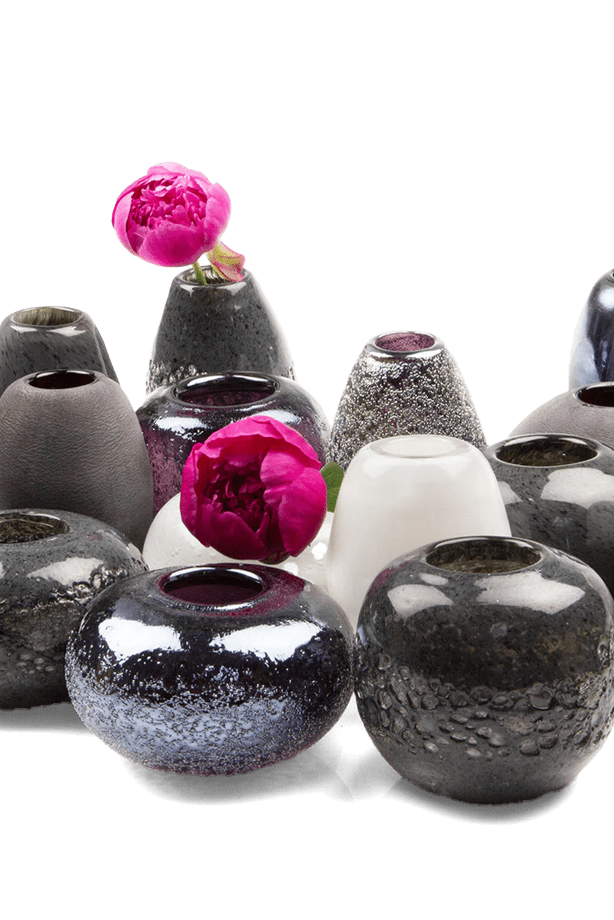 Ligne Glass Modern Flower Vase - Chive Ceramics Studio - Vases - Chive Ceramics Studio