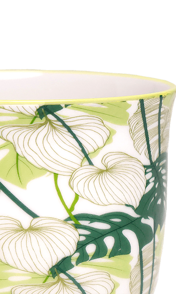 Liberte Porcelain Pot And Saucer 3.25" - Chive Ceramics Studio - Pots - Chive Ceramics Studio