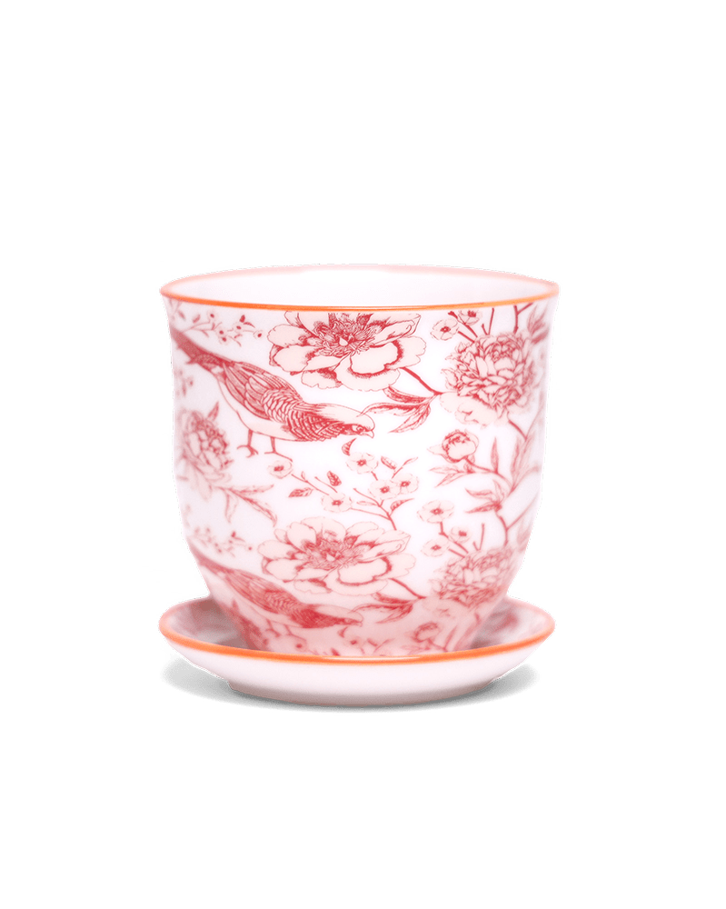 Liberte Porcelain Pot And Saucer Set With Drainage | 3.25 inch - Chive Ceramics Studio - Pots - Chive Ceramics Studio