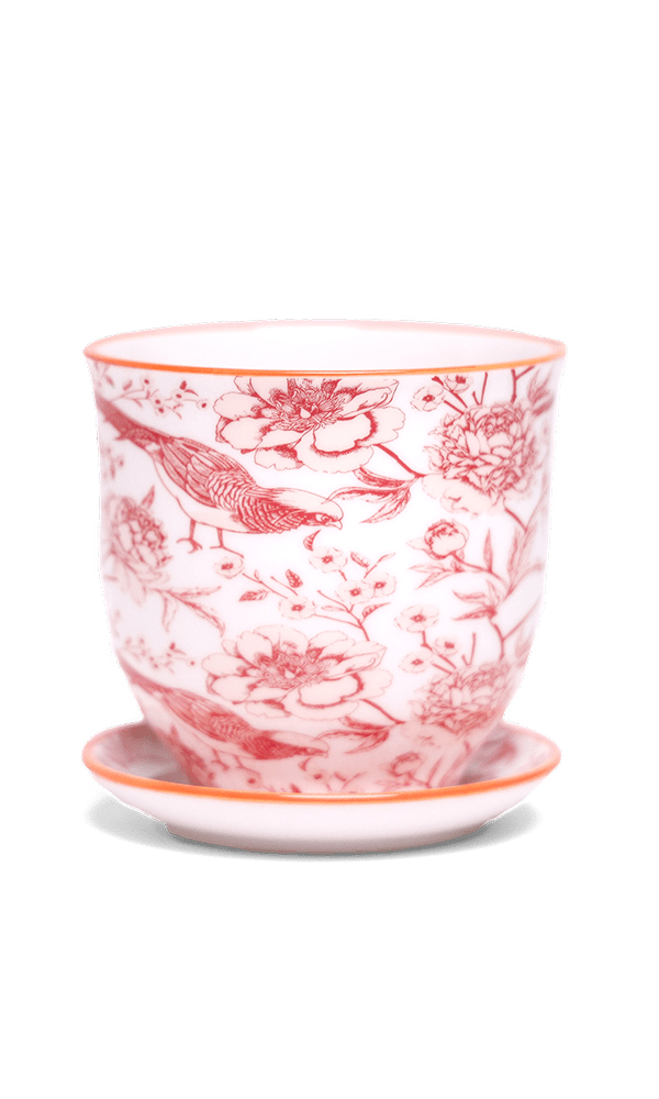 Liberte Porcelain Pot And Saucer Set With Drainage | 3.25 inch - Chive Ceramics Studio - Pots - Chive Ceramics Studio