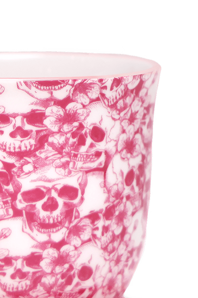 Liberte Porcelain 4.25" Pot And Saucer - Chive Ceramics Studio - Pots - Chive Ceramics Studio