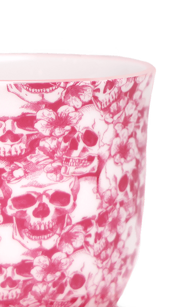 Liberte Porcelain 4.25" Pot And Saucer - Chive Ceramics Studio - Pots - Chive Ceramics Studio