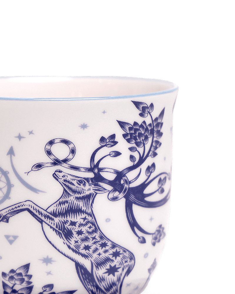 Liberte 5 Porcelain Pot And Saucer With Drainage - Chive Ceramics Studio - Pots - Chive Ceramics Studio