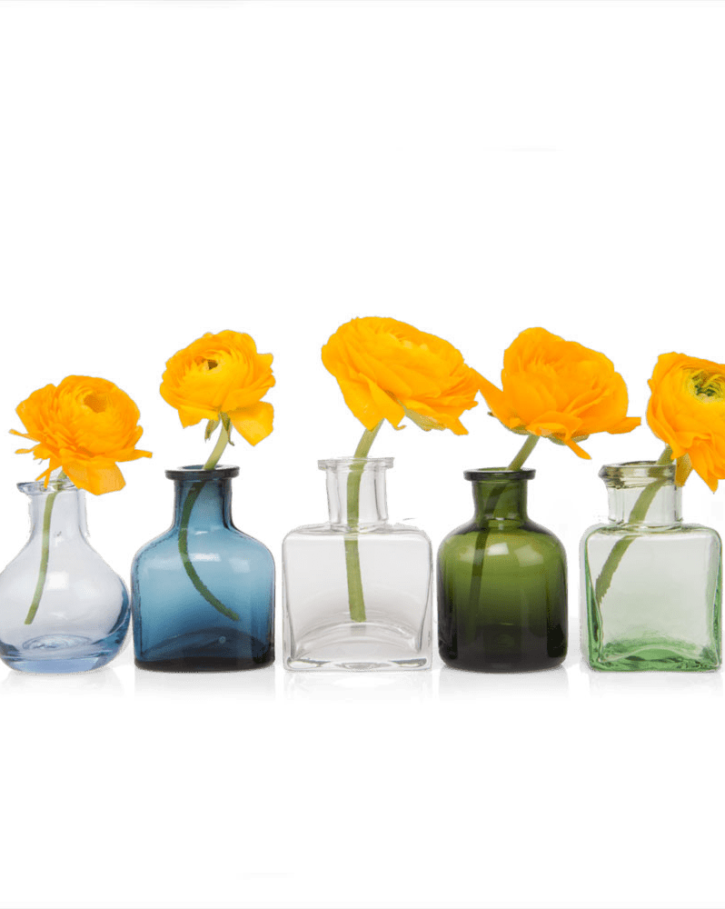 Loft Glass Vintage Bud Vases For Weddings - Chive Ceramics Studio - Vases - Chive Ceramics Studio