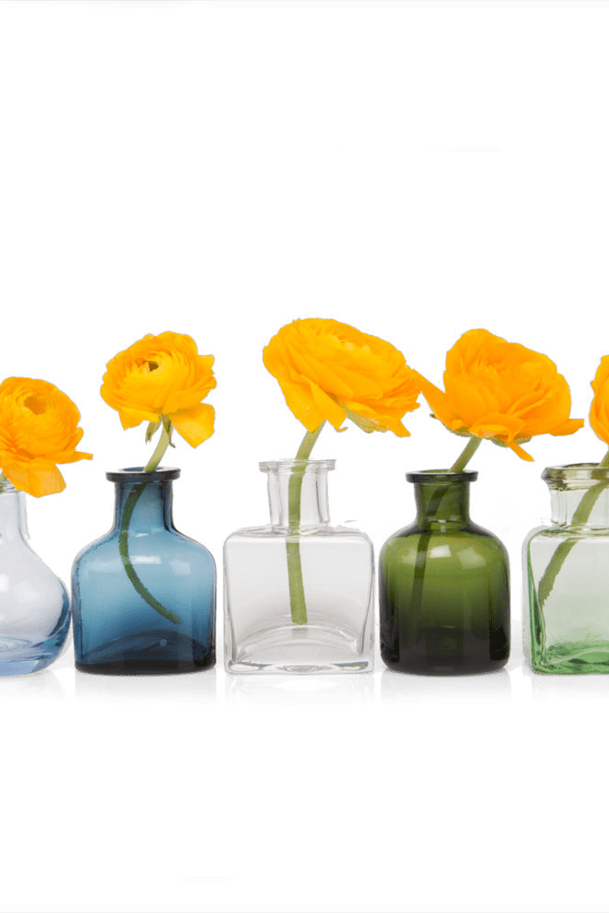 Loft Glass Vintage Bud Vases For Weddings - Chive Ceramics Studio - Vases - Chive Ceramics Studio