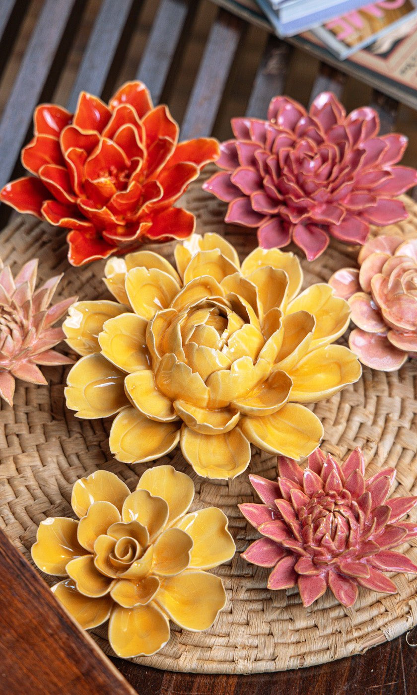 Monet's Garden - 7 Piece Set - Chive Ceramics Studio - Ceramic Flower Sets - Chive Ceramics Studio