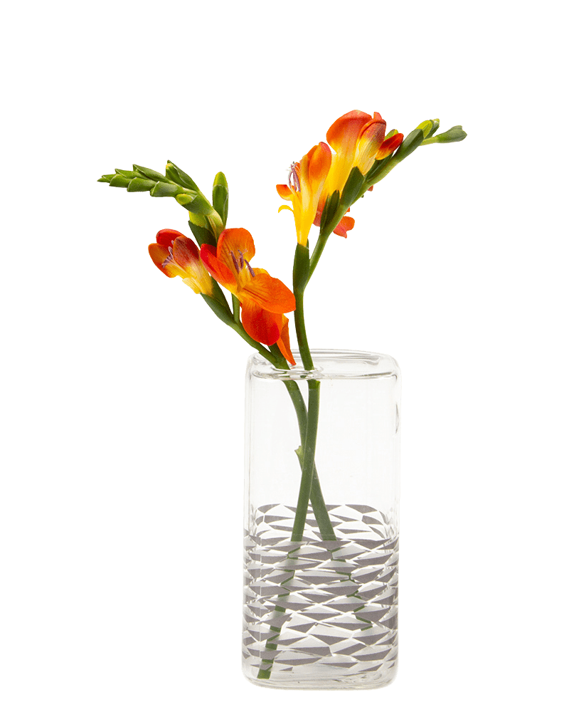 Decal Glass Modern Flower Vase - Chive Ceramics Studio - Vases - Chive US