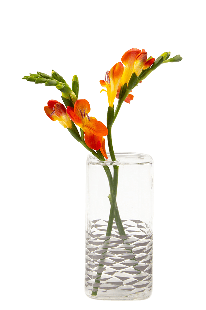 Decal Glass Modern Flower Vase - Chive Ceramics Studio - Vases - Chive US