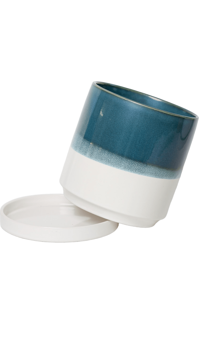 Minute Ceramic Pot And Saucer Set With Drainage | 6, 7, & 8 inch - Chive Ceramics Studio - Pots - Chive Ceramics Studio