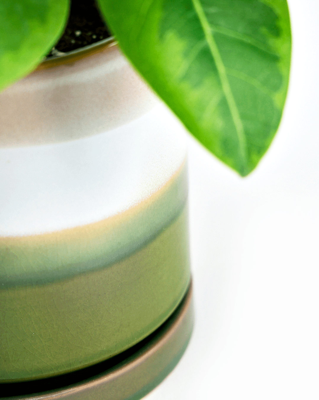 Minute Ceramic Pot And Saucer Set With Drainage - Chive Ceramics Studio - Pots - Chive Ceramics Studio