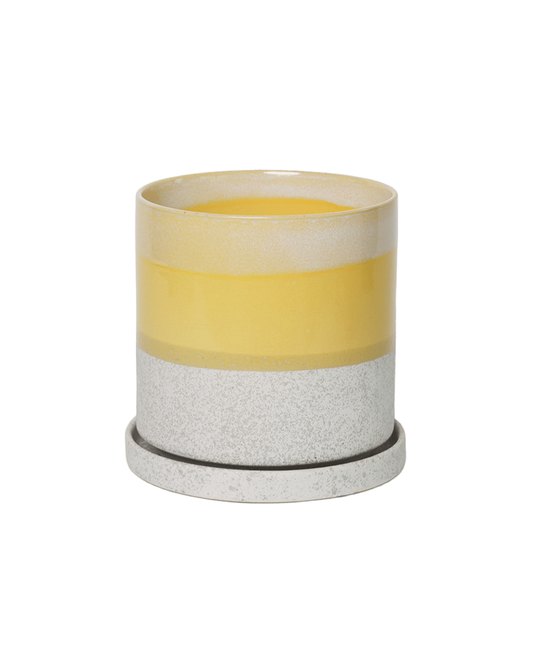 Minute Ceramic Pot And Saucer Set With Drainage | 6, 7, & 8 inch - Chive Ceramics Studio - Pots - Chive Ceramics Studio