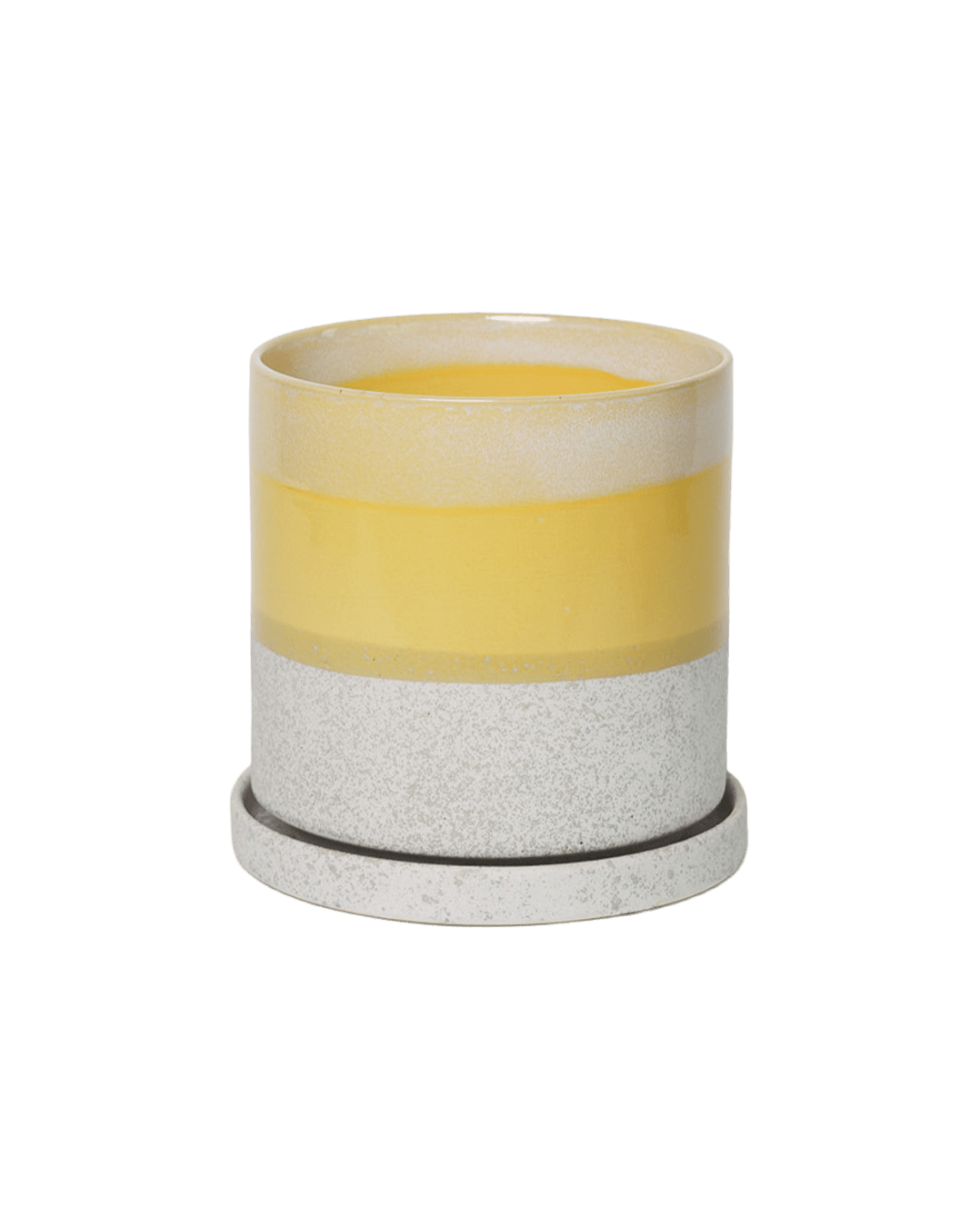 Minute Ceramic Pot And Saucer Set With Drainage | 6, 7, & 8 inch - Chive Ceramics Studio - Pots - Chive Ceramics Studio