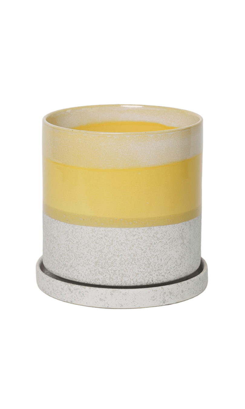 Minute Ceramic Pot And Saucer Set With Drainage | 6, 7, & 8 inch - Chive Ceramics Studio - Pots - Chive Ceramics Studio